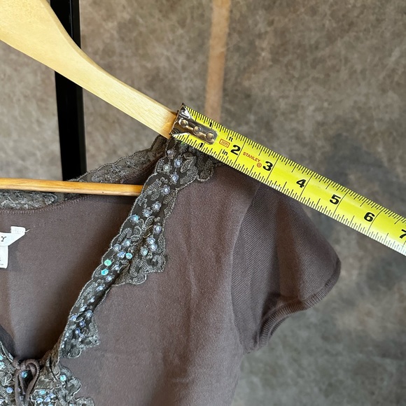 Y2K Studio Y Cropped 1/2 Cardi with Sequins Women’s L - Picture 12 of 12